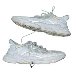 Size 10 Triple White Adidas Ozweegos